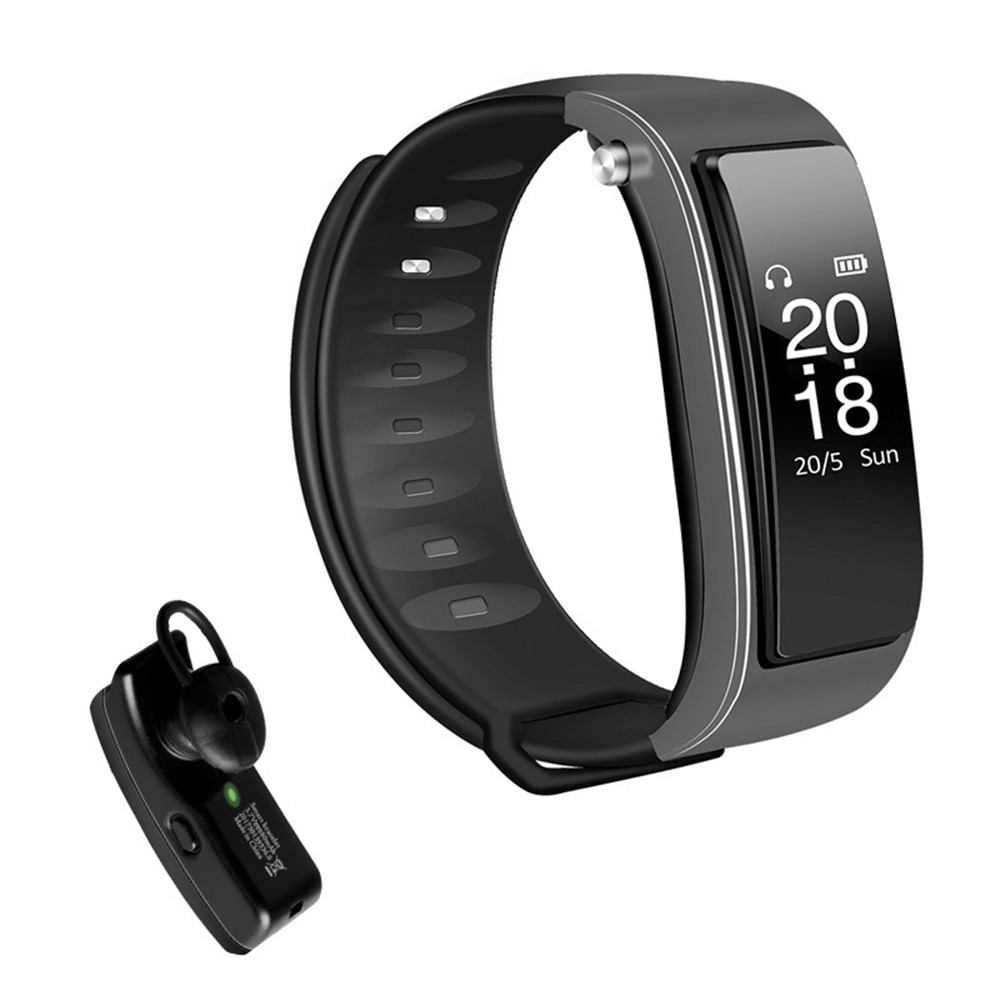 Smart Bracelet Watch Heart Rate Monitoring Motion Detection Bluetooth Headset Features Combined