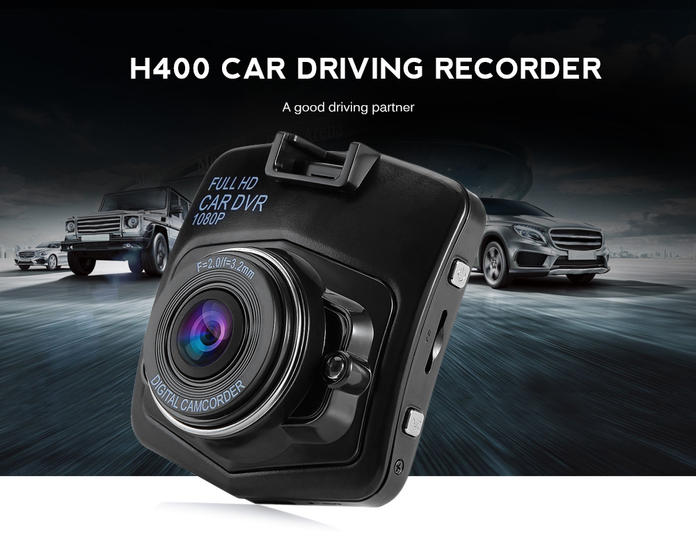 AutoLover H400 HD Car Driving Recorder 170 Degree Lens / Parking Monitoring / G-sensor / Loop-cycle Recording