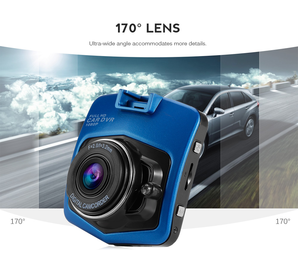 AutoLover H400 HD Car Driving Recorder 170 Degree Lens / Parking Monitoring / G-sensor / Loop-cycle Recording