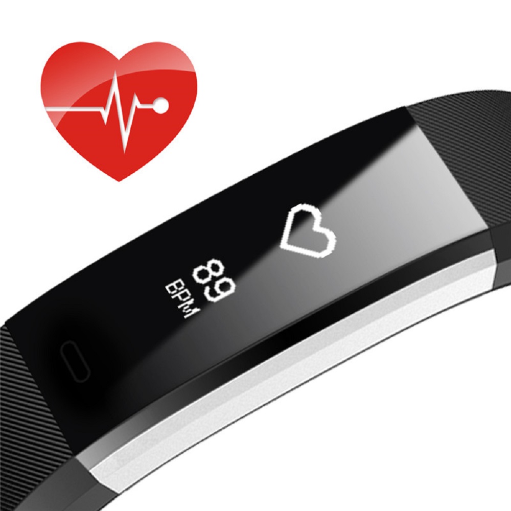 ID115 PLUS Smart Bracelet GPS Fitness Tracker Watches Band Heart Rate Monitor Step Counter Alarm Clock Wristband
