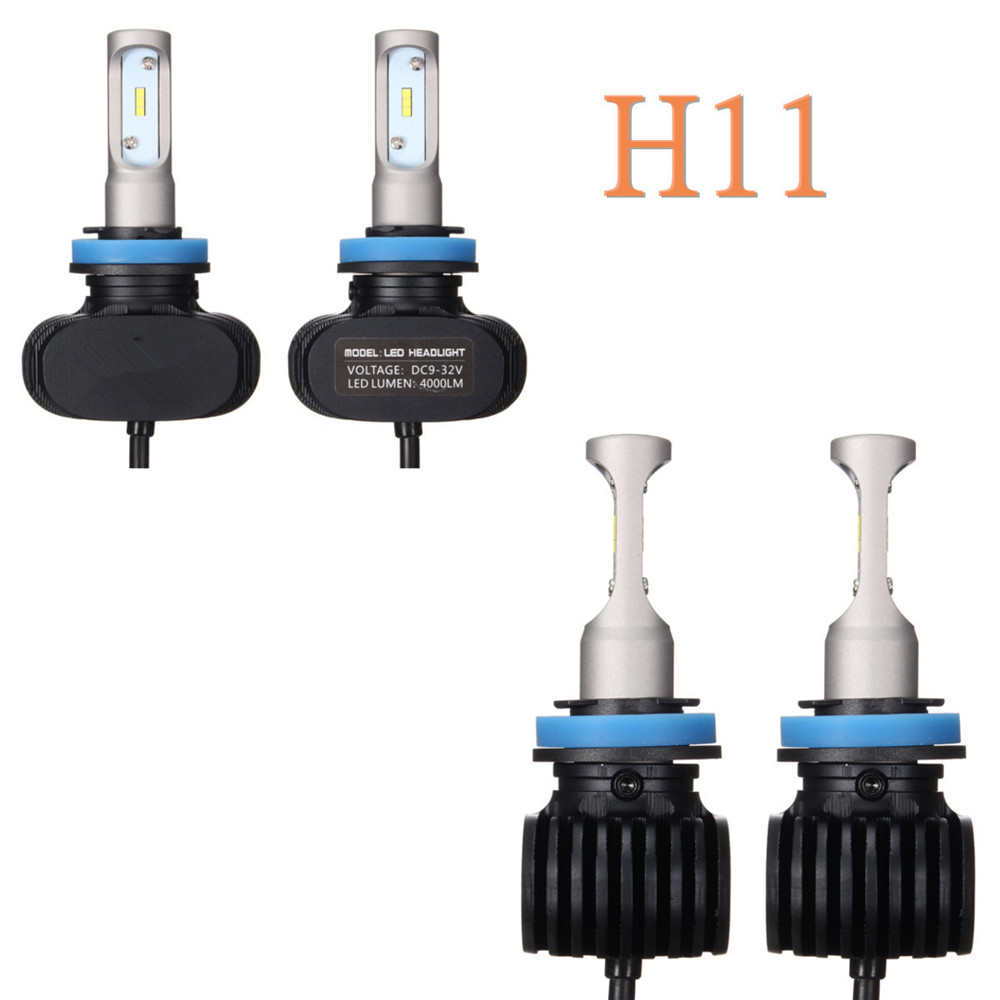 1Pair Car LED Headlights H4/H7/9006/9005 25W 6500K 8000lm CSP Chips