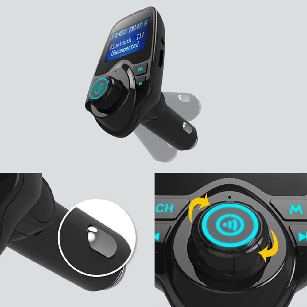Wireless Bluetooth Fm Transmitter Handsfree Car Kit MP3 Player