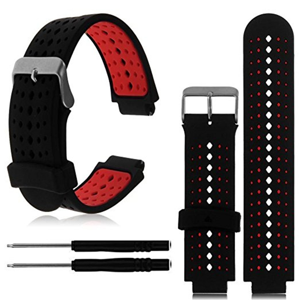 Soft Silicone Replacement Watch Band for Garmin Forerunner 235 / 220 / 230 / 620 / 630 / 735 Smart Watch