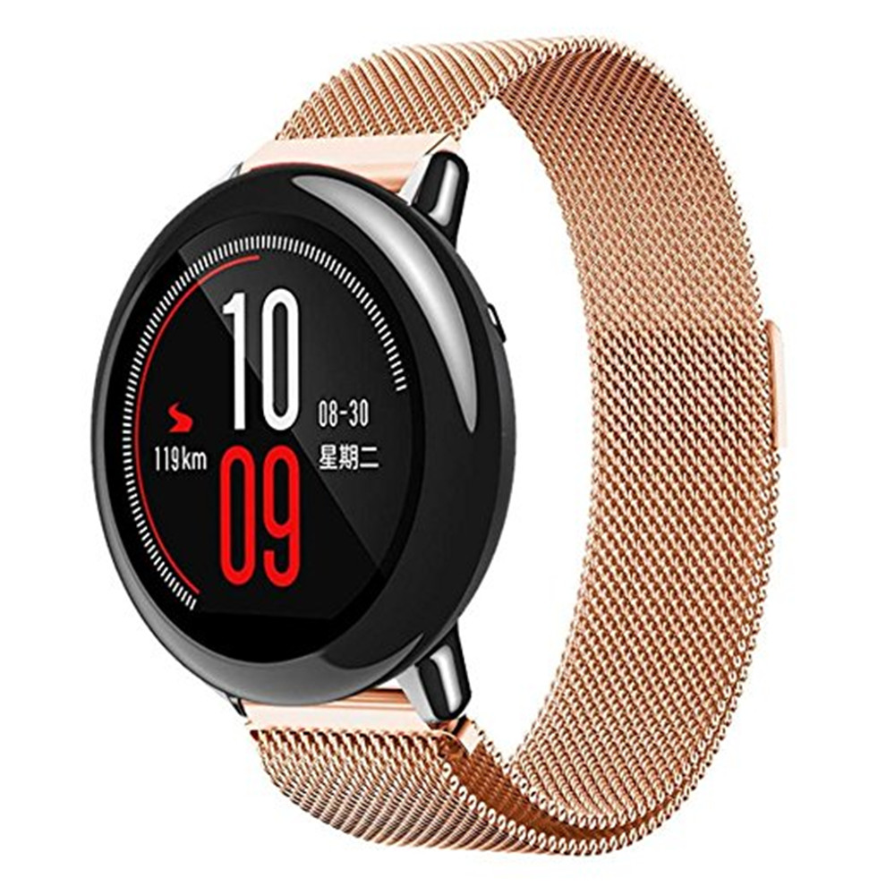 For Xiaomi Huami Amazfit A1602 Milanese Magnetic Loop Stainless Steel Band
