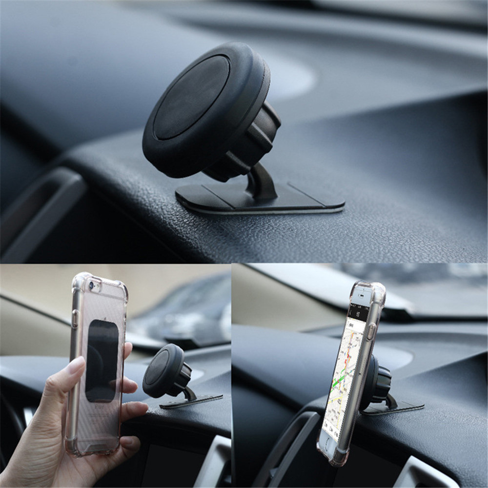 Magnetic 360 Degree Rotation Phone Car Holder Magnet Mount Holder for iPhone Samsung SmartPhone GPS