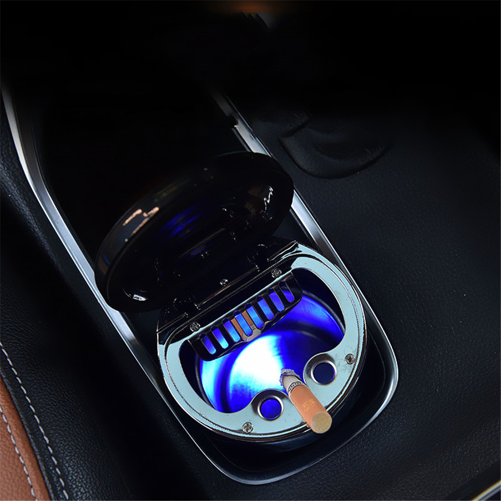 New LED Car Multifunctional Compass Environmental Ashtray