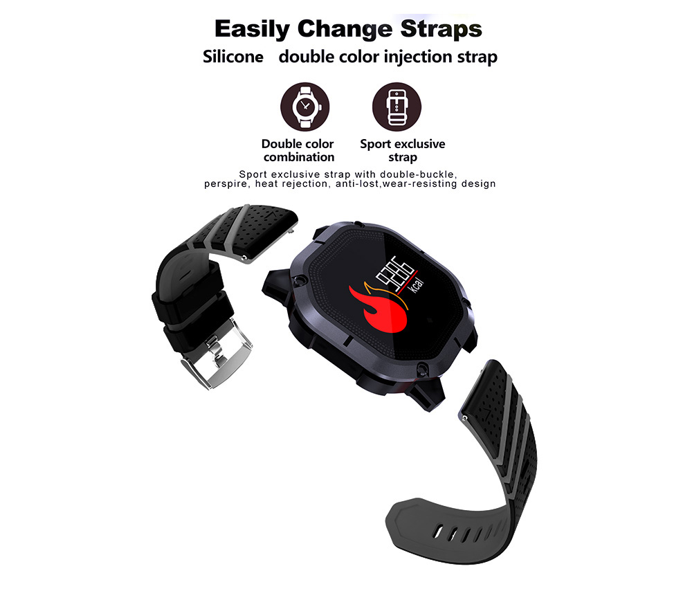 K5 Intelligent Smart Watch Blood Pressure IP68 Fitness Bracelet Color Display Sport Band