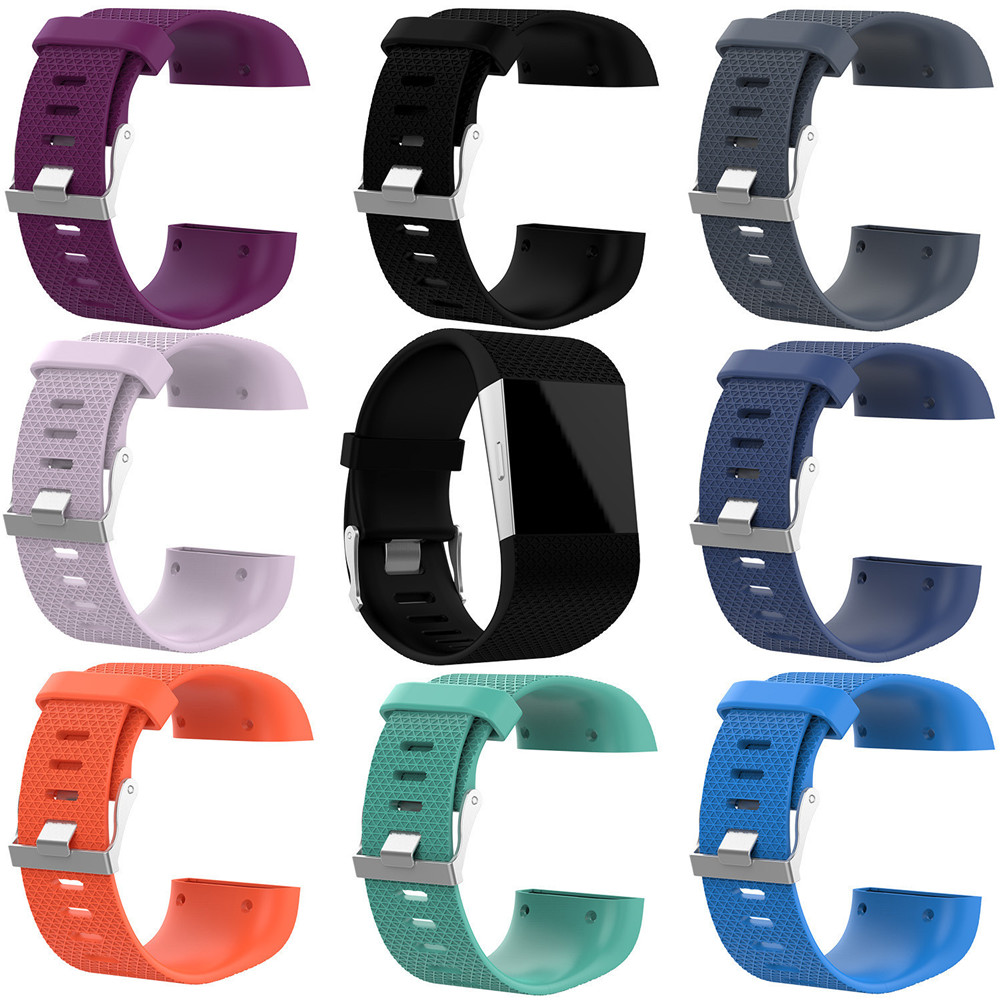 For Fitbit Surge Fitness Tracker Silicone Watchband Wristband Accesso