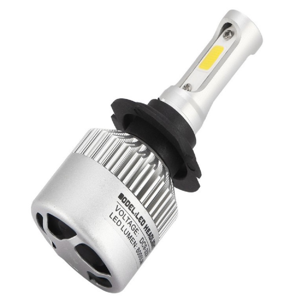 2pcs S2 H4 40W 4000LM LED Headlight Conversion Kit Car Beam Bulb Hi/Lo 6000K