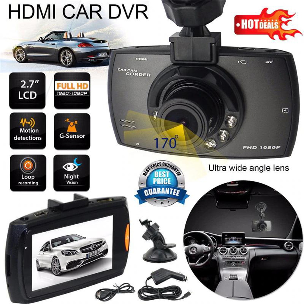 Driving Recorder Full HD LCD DVR Dashboard Cam Camera Night Vision