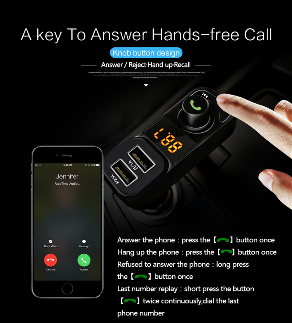 Car MP3 Handsfree Bluetooth Player