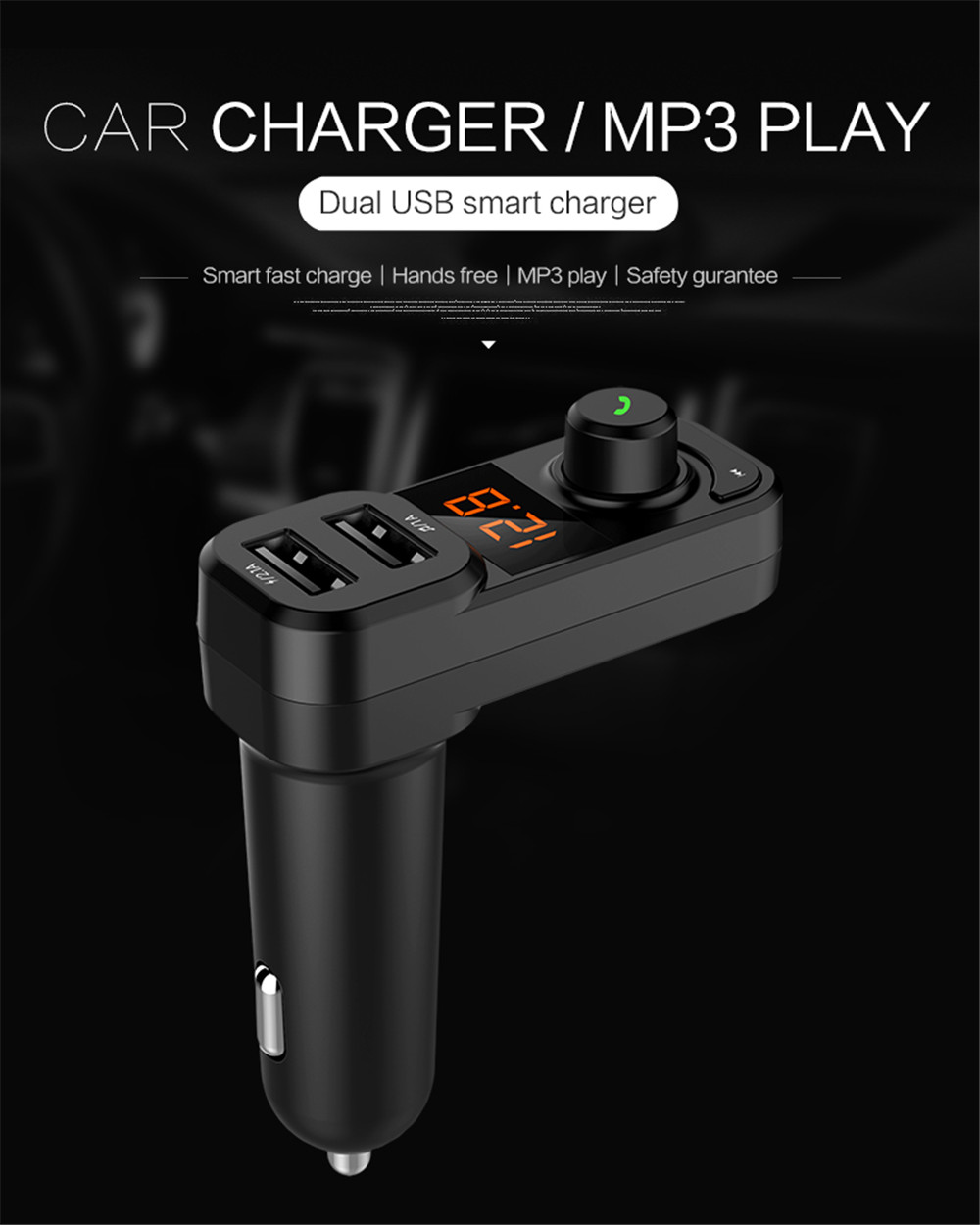 Car MP3 Handsfree Bluetooth Player