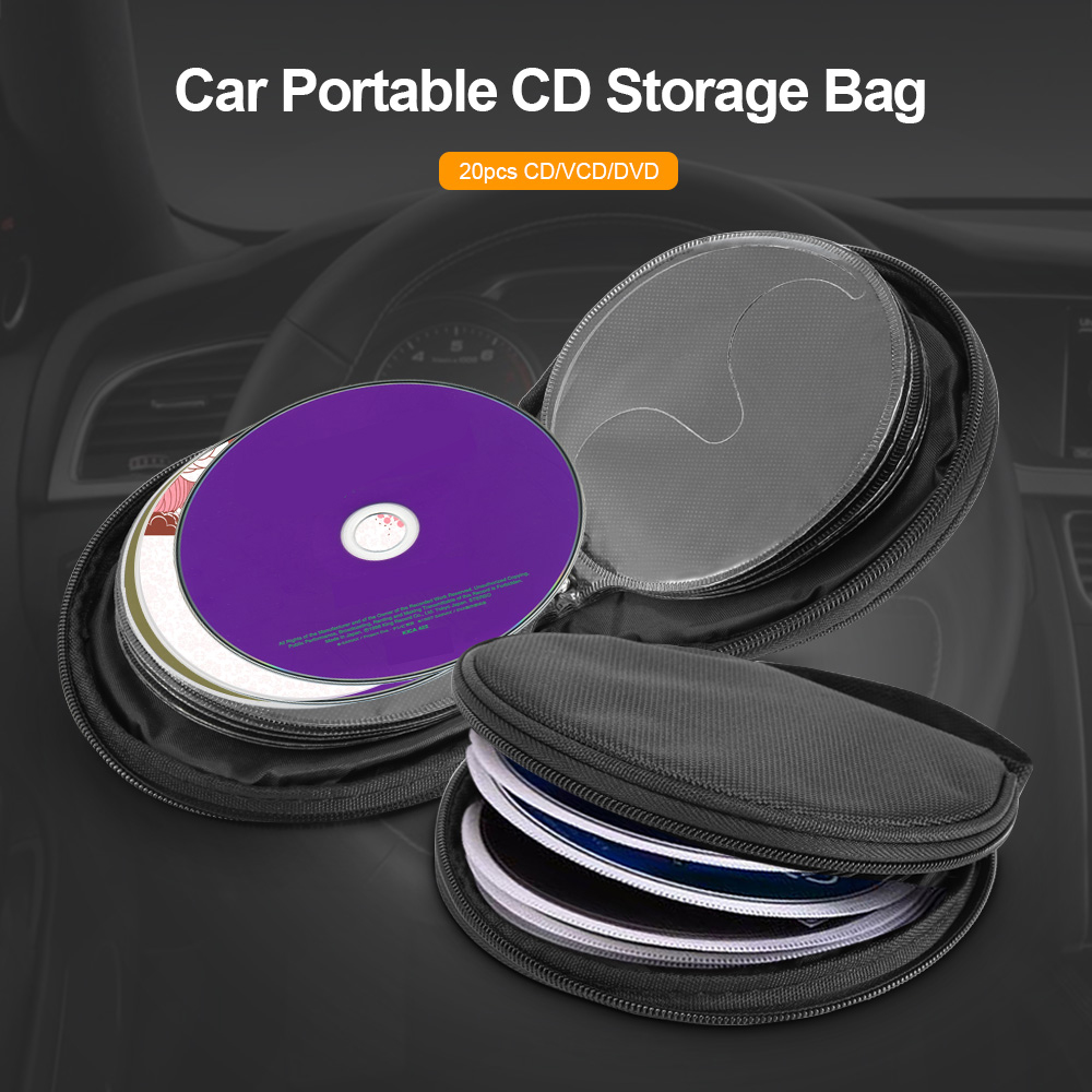 Car Portable Game CD VCD DVD Disc 20 Sheets Storage Bag