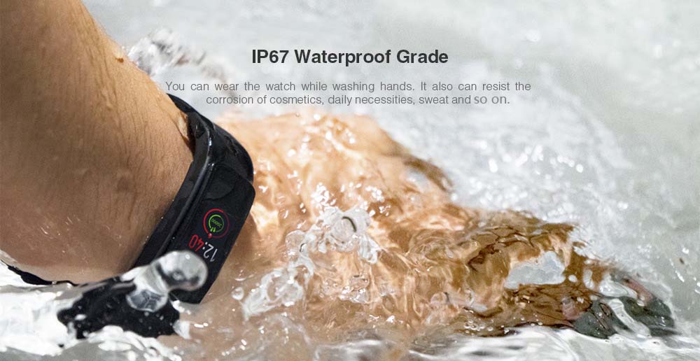 IWOWN i6HR C Sports Smart Bracelet 0.96 inch TFT Color Screen Heart Rate / Sleep Monitor Pedometer Sedentary Reminder USB Plug Bluetooth 4.2