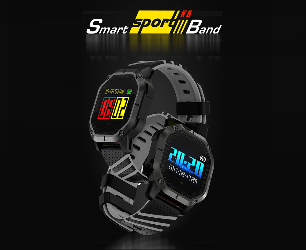 K5 Intelligent Smart Watch Blood Pressure IP68 Fitness Bracelet Color Display Sport Band