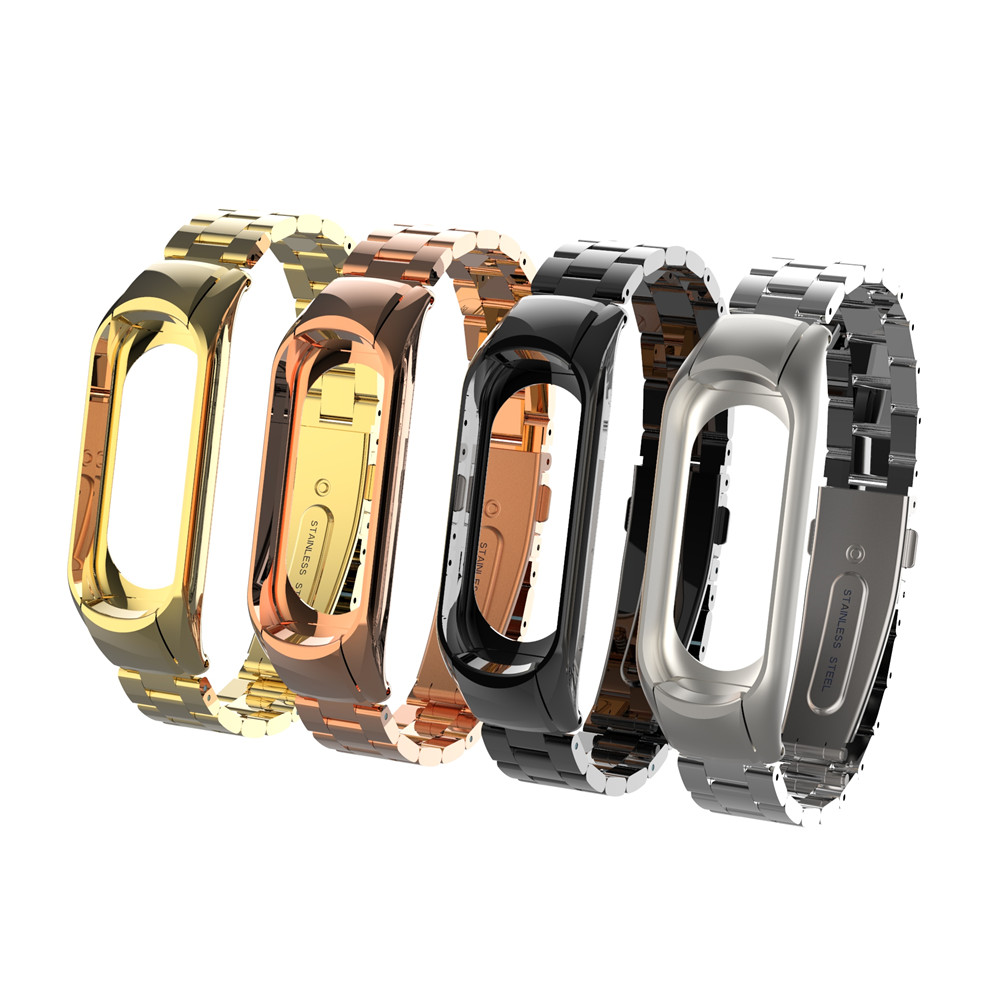 Replacement Stainless Steel Wristband Band Strap For Xiaomi Mi Band 3