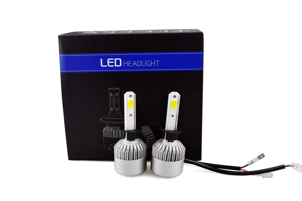 2 x H1 Super Bright LED Car Headlight Kit 36W High Power 8000LM Lamp 6500K White