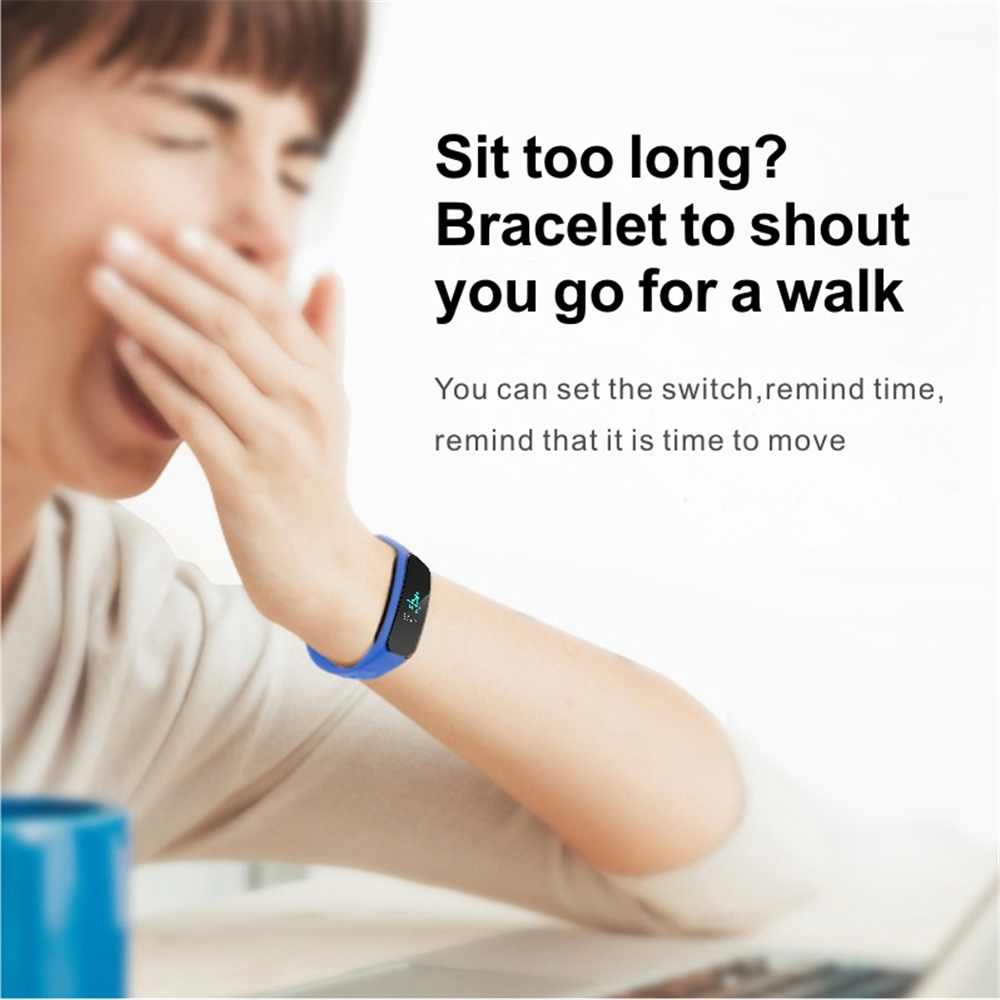 L6 Color Screen Smart Bracelet Heart Rate Blood Pressure Call Reminder