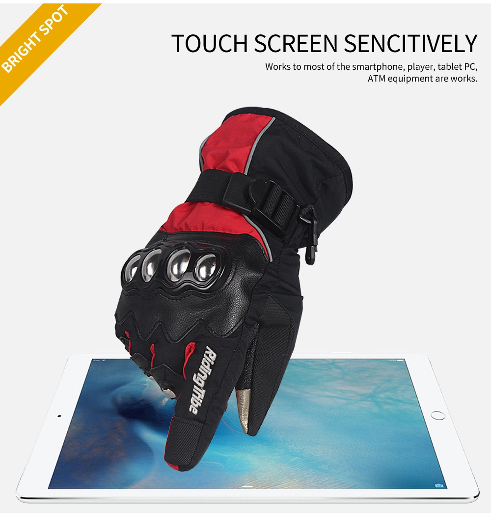 RidingTribe Motorcycle Touch Screen Winter Water-resistant Warm Ski Gloves