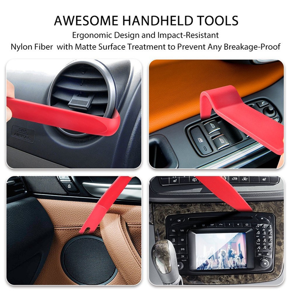 19pcs Tool Car Door Interior Trim Panel Clip Audio Stereo GPS Instal Removal Pry