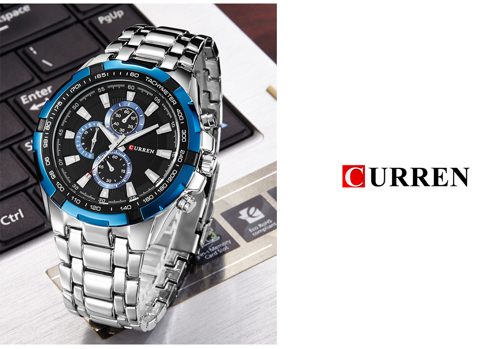 CURREN Top Brand Analog Military Sports Army Waterproof Male Watches