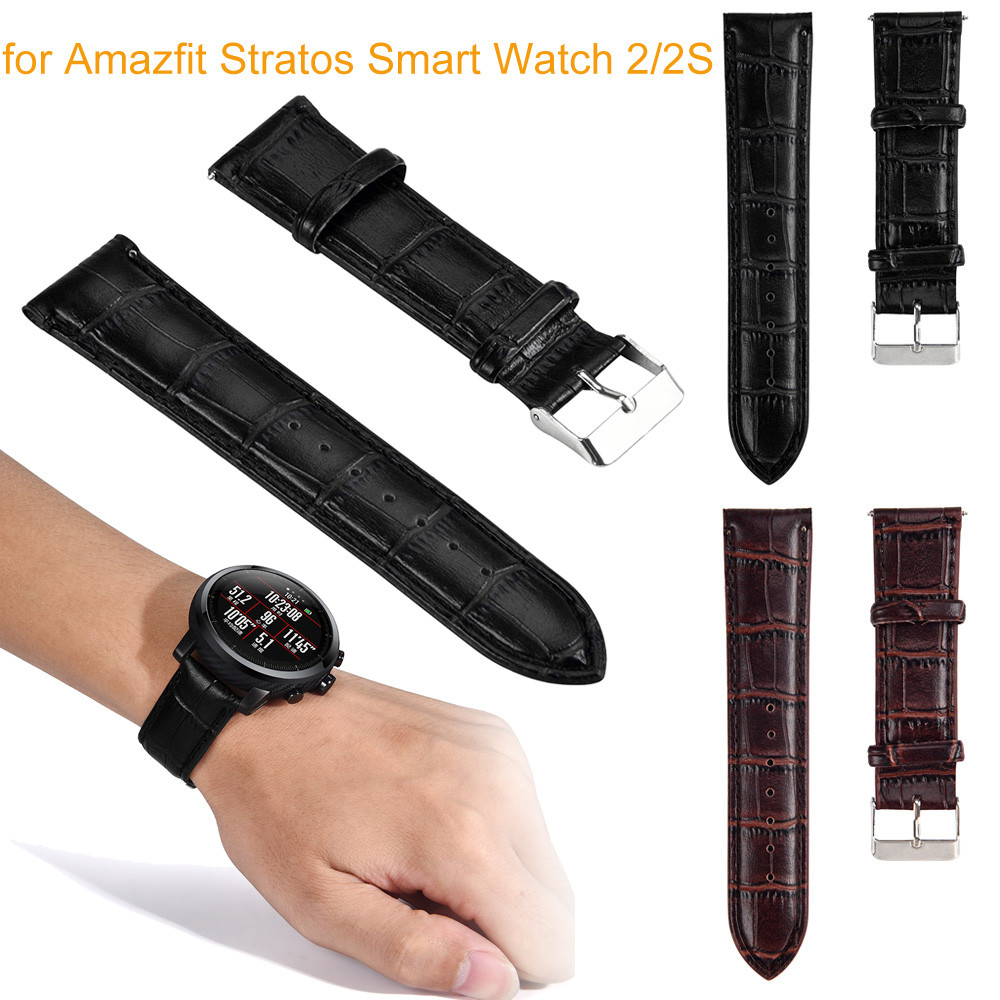 Replacement Leather Band Wrist Straps for HUAMI Amazfit Stratos Smart Watch 2/2S