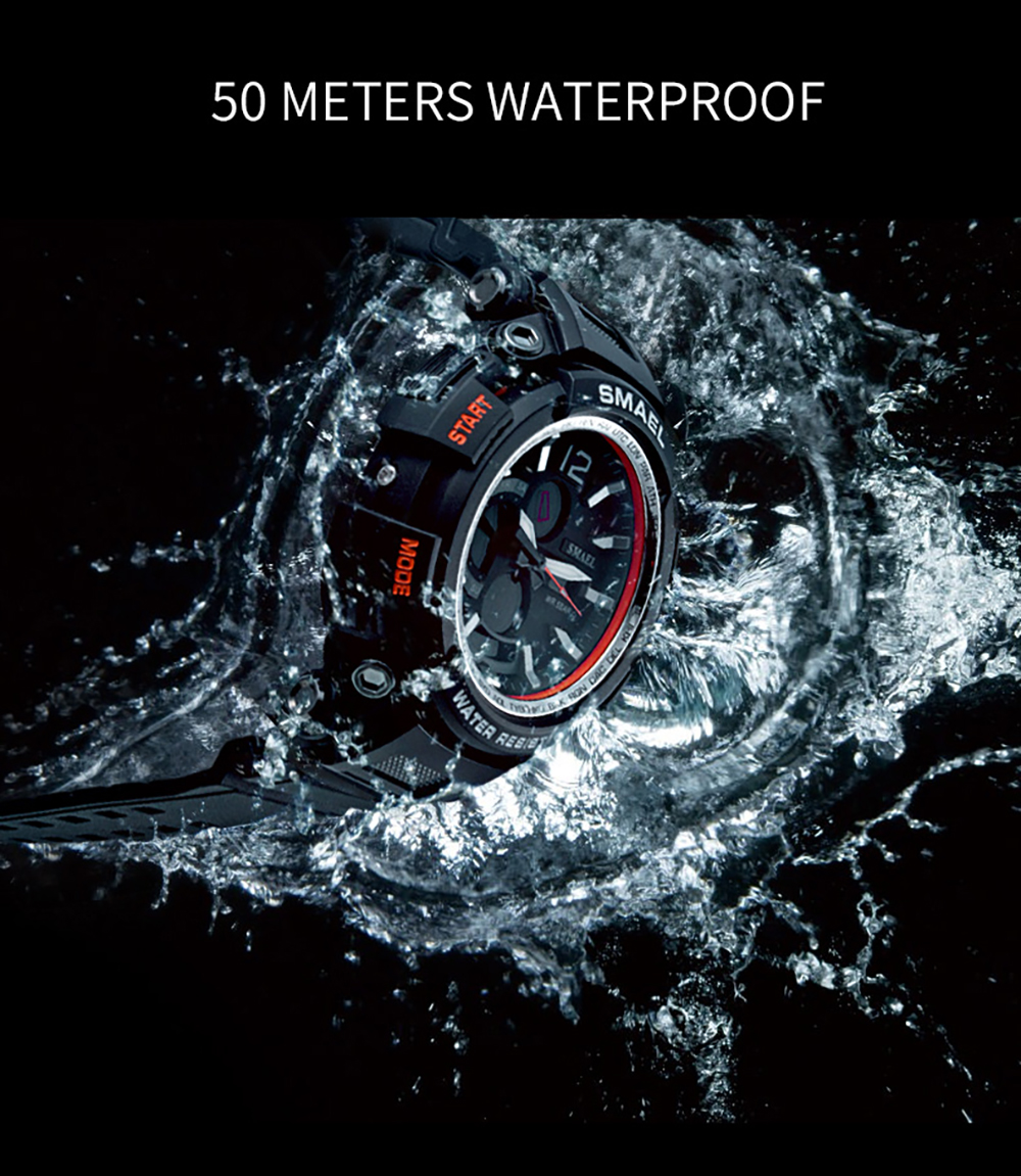 SMAEL NEW Military Watch Waterproof 50M Shock Resitant Sport Watches