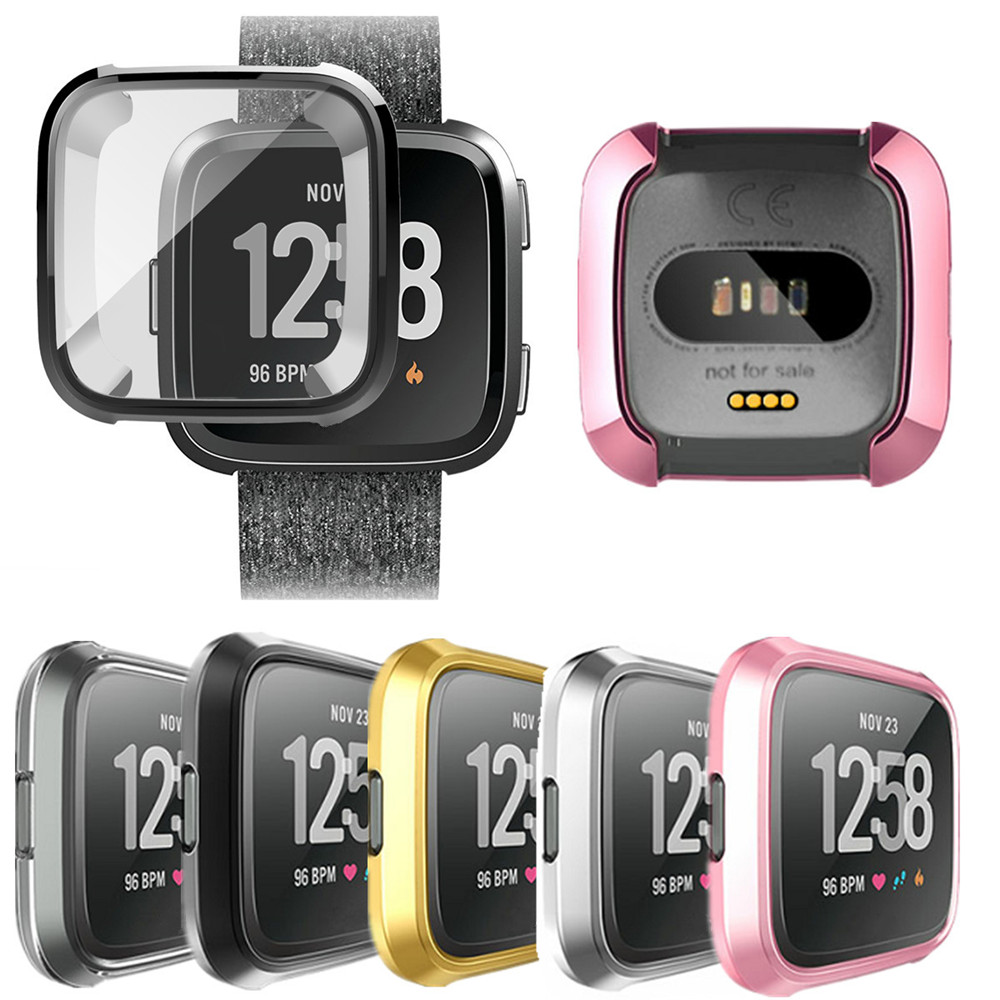 Case for Fitbit Versa Smart Watch Plating Full Protect Cover Soft TPU