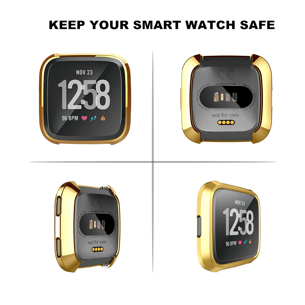 Case for Fitbit Versa Smart Watch Plating Full Protect Cover Soft TPU