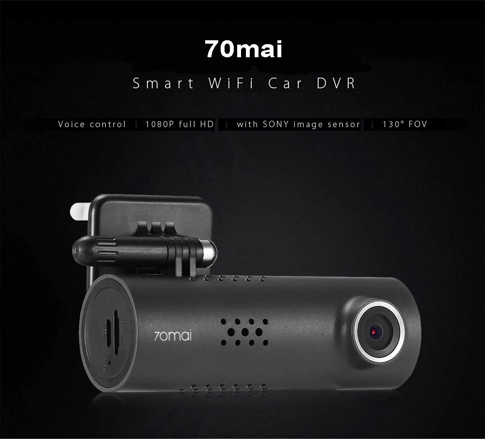 70mai Dash Cam WiFi Car DVR International Version 1080P 130 Degree Wide Angle