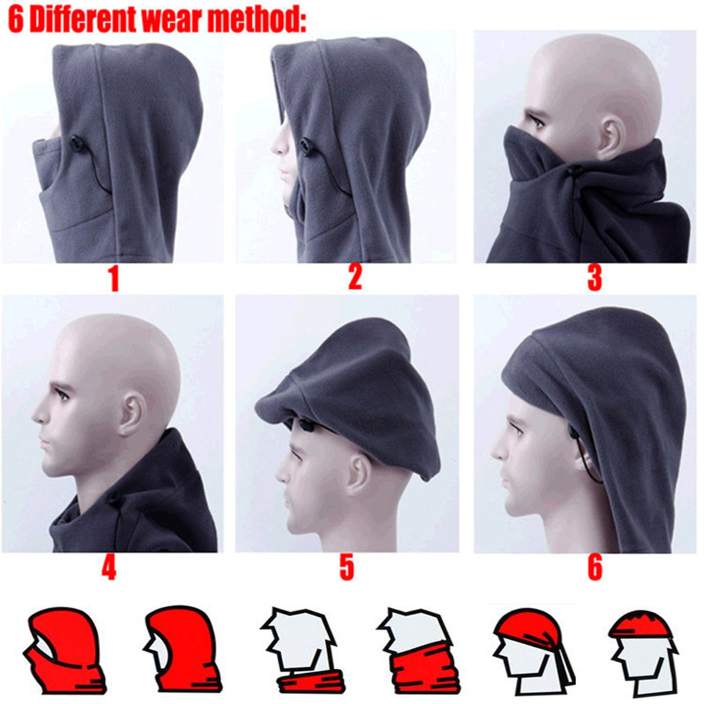 Male And Female Winter Thickening Outdoor Riding Windproof Cap Mask