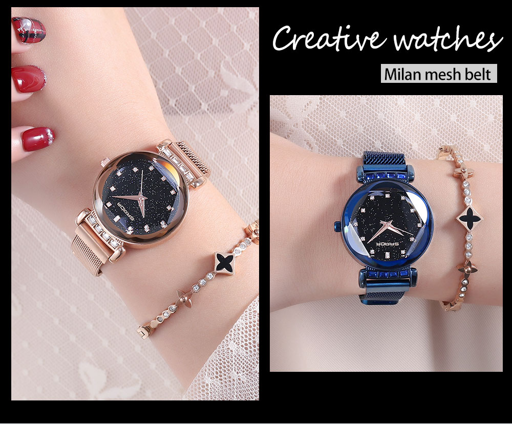 SANDA Stylish Minimalist Milan Mesh Ladies Watch