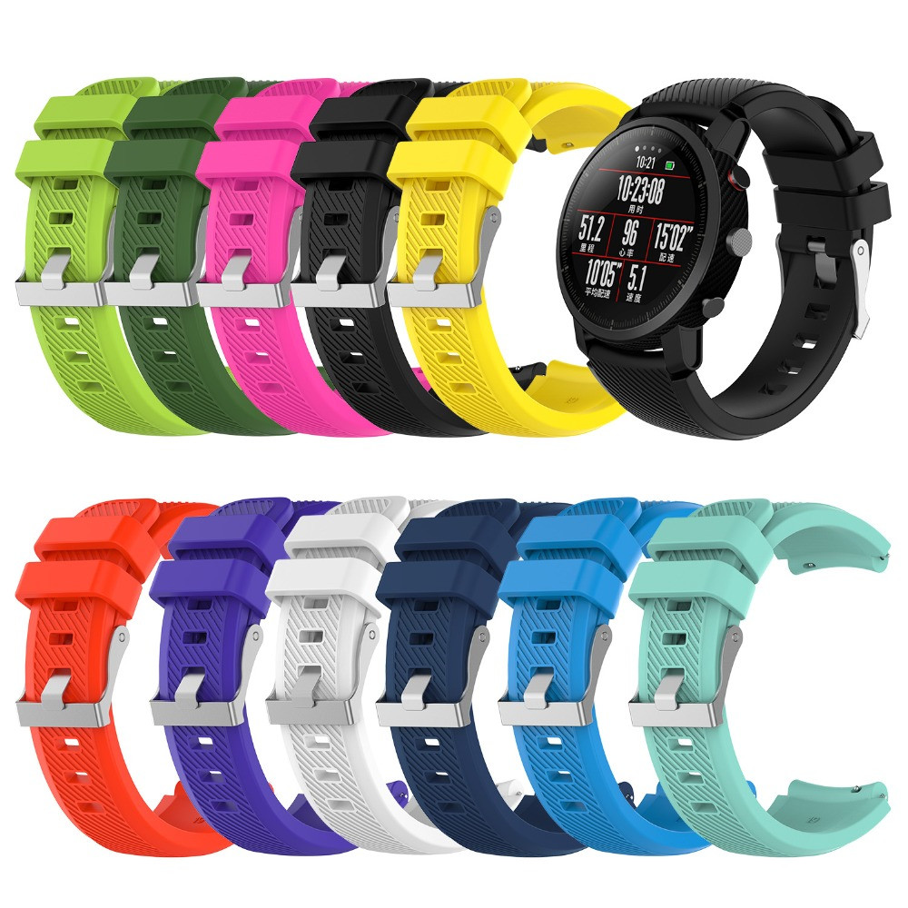22CM Replacement Silicone Watch Band for Xiaomi Huami AMAZFIT Strap