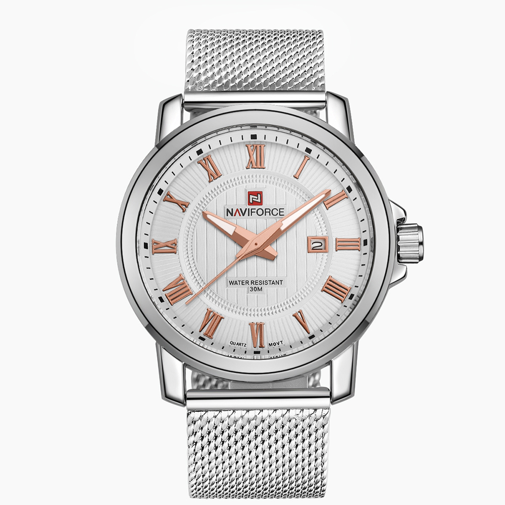 NAVIFORCE 9052 Quartz Steel Belt Watch