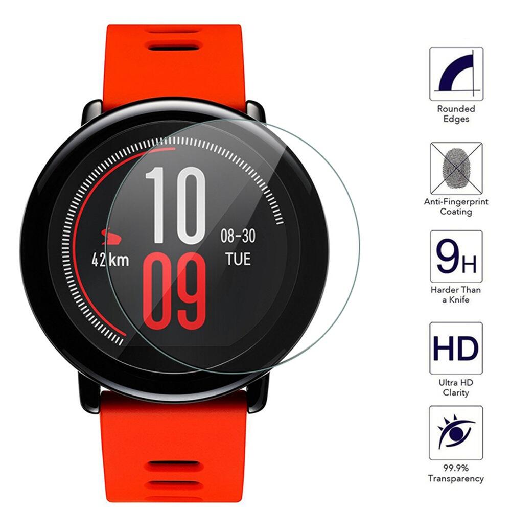 2PCS 9H Tempered Glass Screen Protector for Xiaomi Huami Amazfit Smart watch