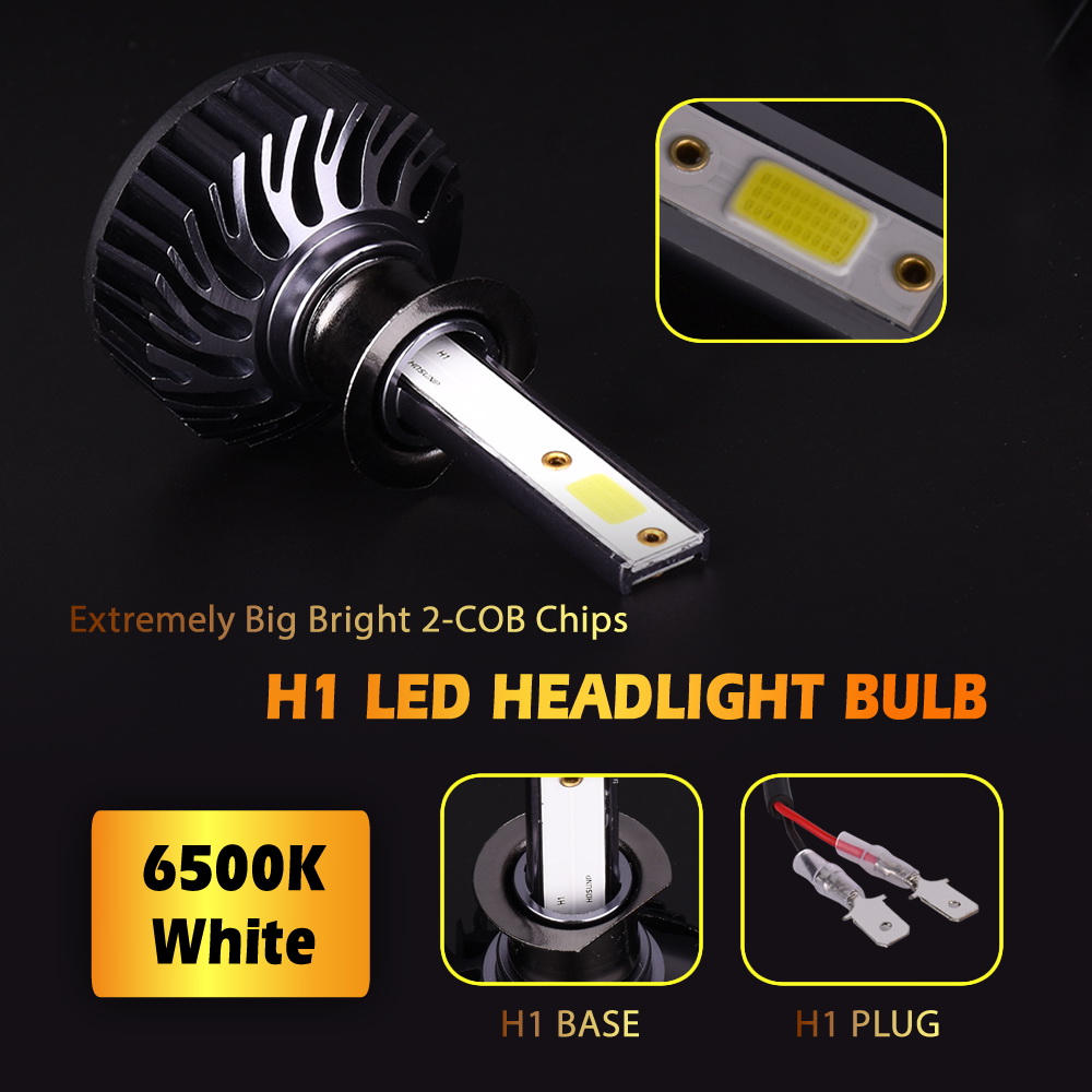 2PCS Infitary Auto Lighting System Car Light Lamp Headlight Bulb H1 LED