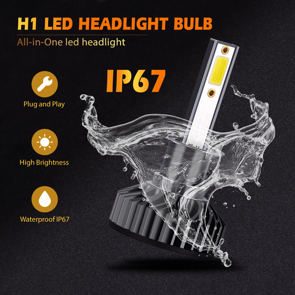 2PCS Infitary Auto Lighting System Car Light Lamp Headlight Bulb H1 LED
