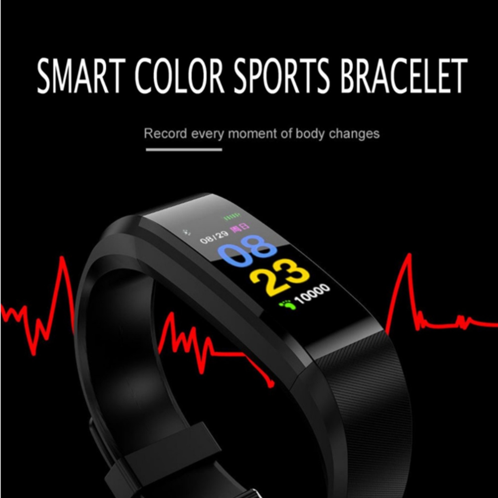 ID115Plus Smart Wrist band Bluetooth Heart Rate Monitor