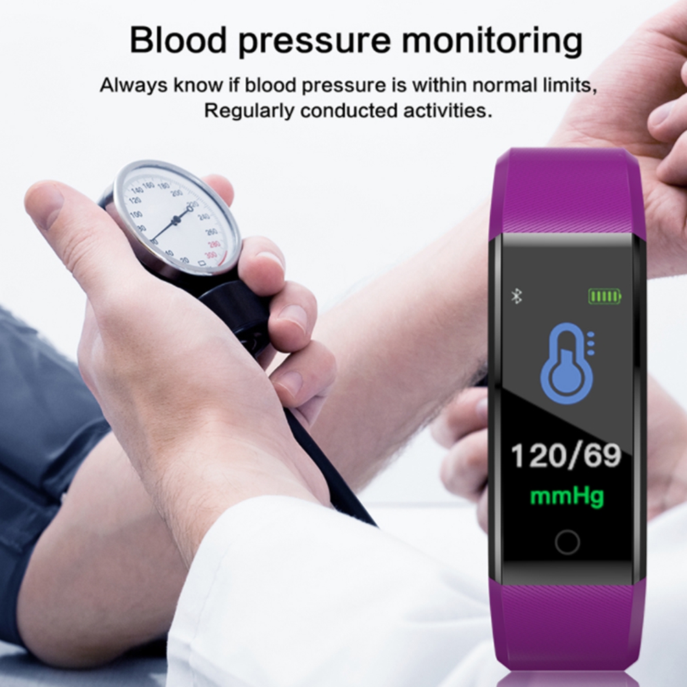 ID115Plus Smart Wrist band Bluetooth Heart Rate Monitor