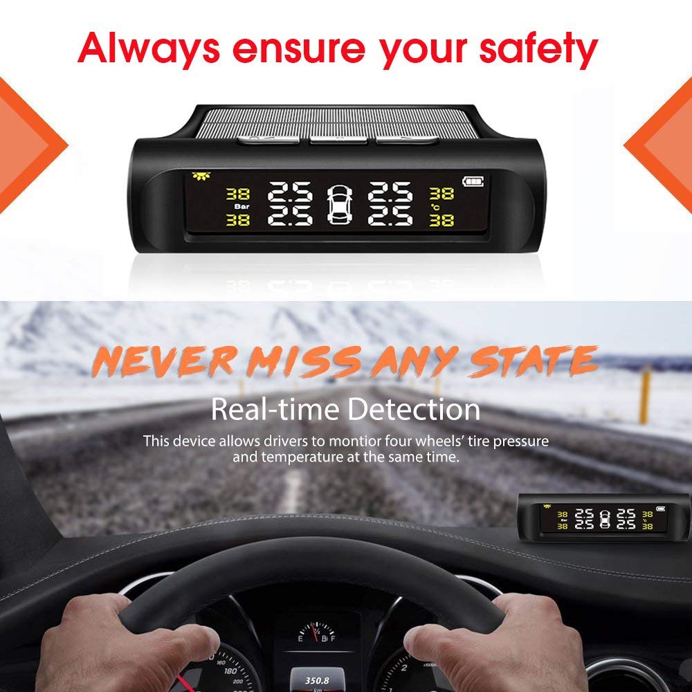 Tire Pressure Monitoring System With 4 External Sensors