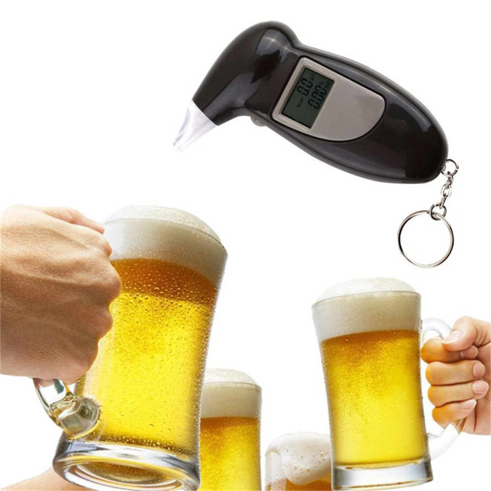 Professional Digital Alcohol Breath Tester Analyzer Detector Device LCD Display
