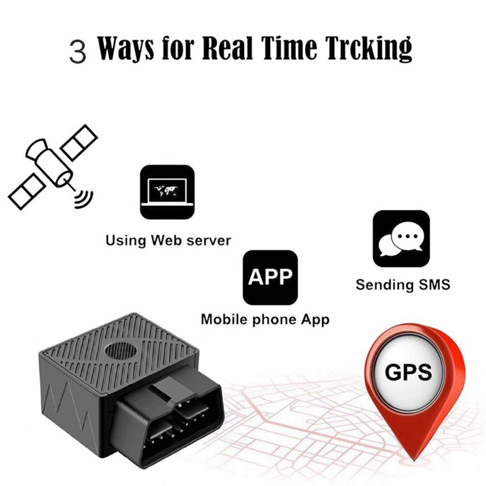Car Mini GPS Tracker 16PIN OBD Plug Play GSM Tracking Device