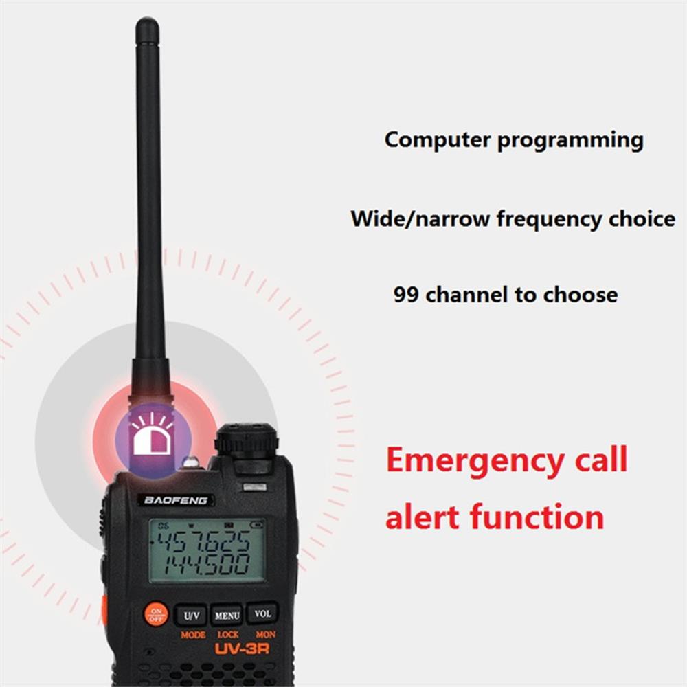 Baofeng UV-3R Mini Walkie Talkie Dual Band VHF UHF Portable UV3R Two Way Radio H