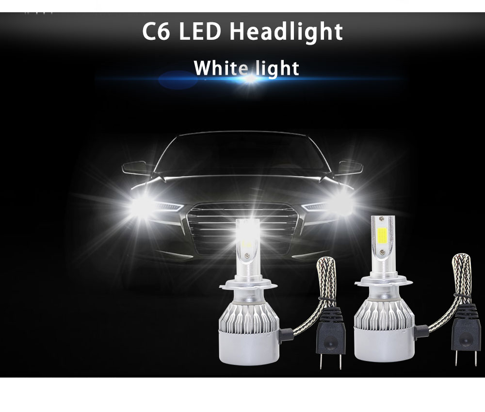 CarEady C6 Automobile LED Headlights High-Brightness H7