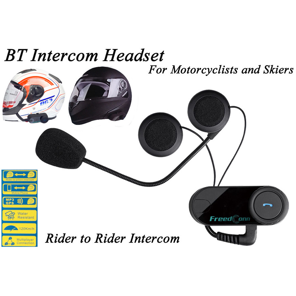 T-COMVB 800M Full-Duplex Bluetooth Motorcycle Helmet Intercom New Version Moto