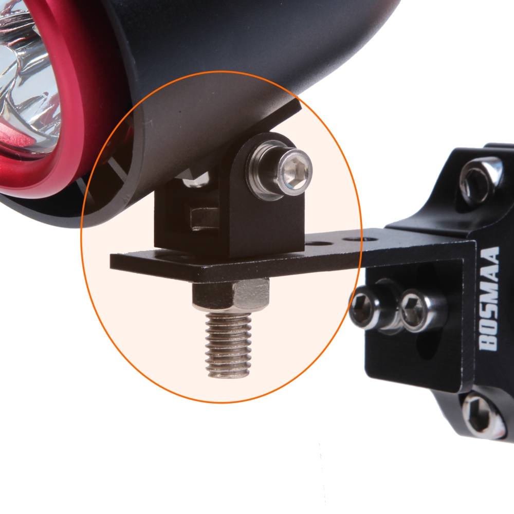 BOSMAA 2SETS G90 Hole 8MM Universal Motorcycle LED Headlight Expansion Mounting