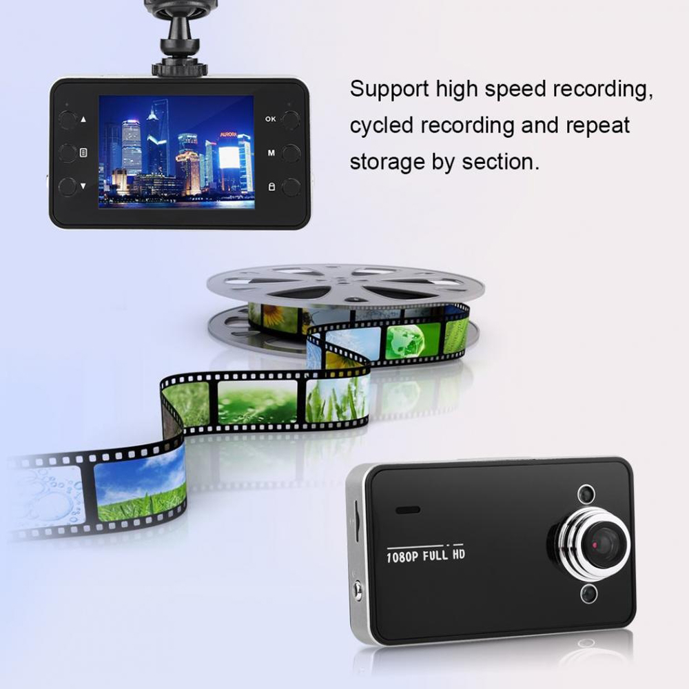 Car Portable 1080P Full HD DVR Night Vision Driving Recorder Car Display