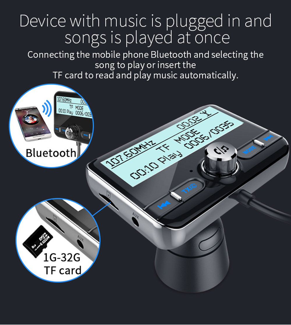 DAB002Car DAB Digital Radio Receiver Bluetooth Handsfree Car MP3 FM Transmitter