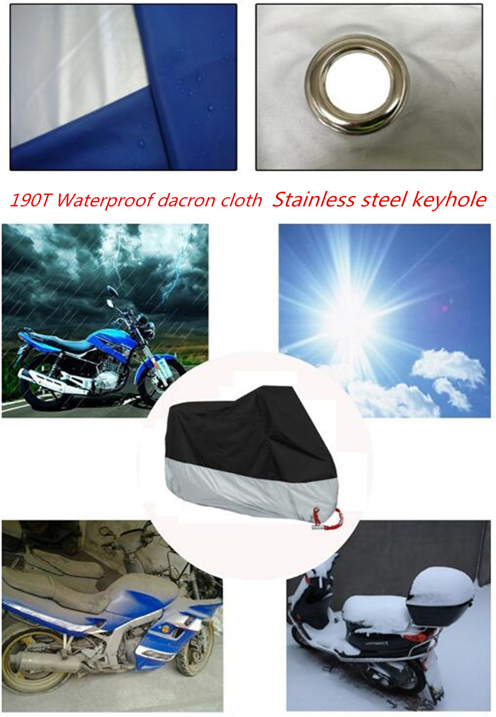 Motorcycle Dust and Rain Cover