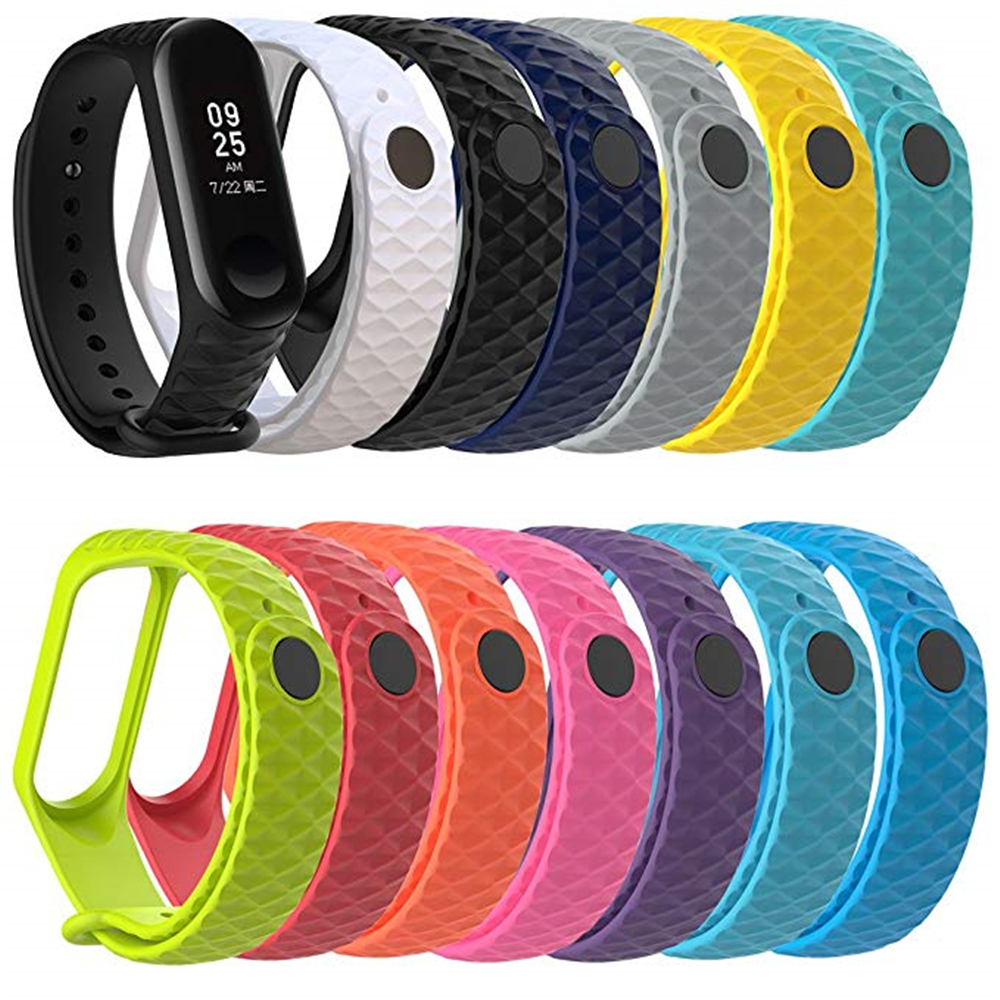 Replacement Silicone Wrist Strap Watch Band for Xiaomi MI Band 3 Smart Bracelet